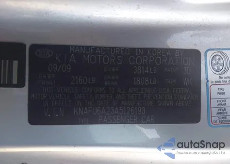 2010 Kia Forte Koup Ex from USA, damaged, VIN KNAFU6A23A5126193